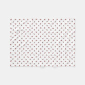 Couverture en polaire cerises (Devant (Horizontal))