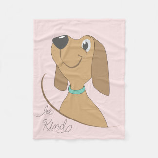 Couverture en polaire chien-Be