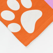 Couverture en polaire "Chig Paws Pop Art" (Coin)