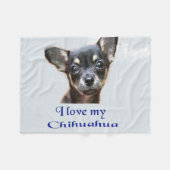 Couverture en polaire Chihuahua (Devant (Horizontal))