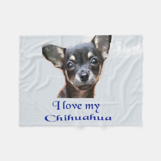 Couverture en polaire Chihuahua (Devant (Horizontal))