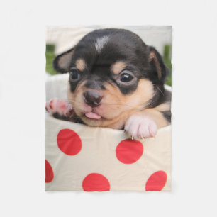 Couverture en polaire Chihuahua Ajouter votre phot