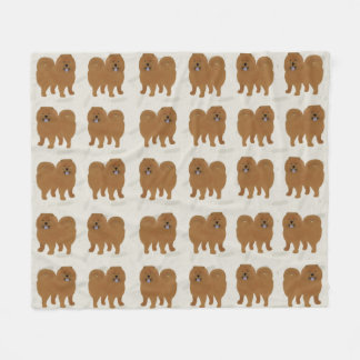 Couverture en polaire Chow Chow