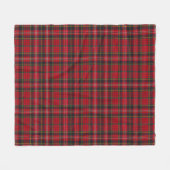 Couverture en polaire - Clan Macpherson Tartan Rou (Devant (Horizontal))