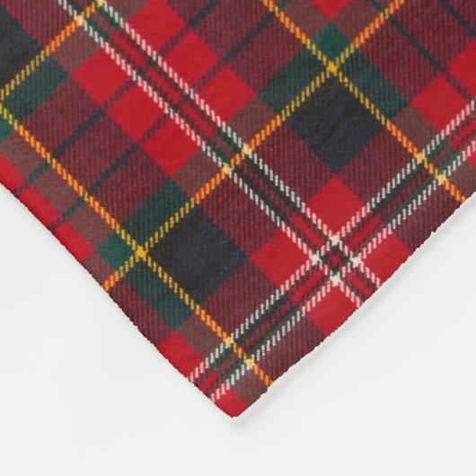 Couverture en polaire - Clan Macpherson Tartan Rou (Coin)