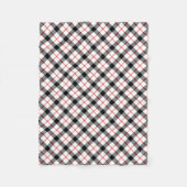 Couverture en polaire classique rouge noir et blan (Devant)