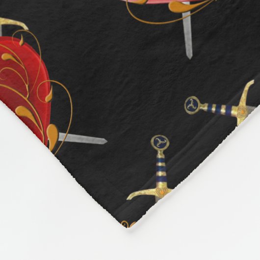 Couverture en polaire Coeur et Daggers (Coin)