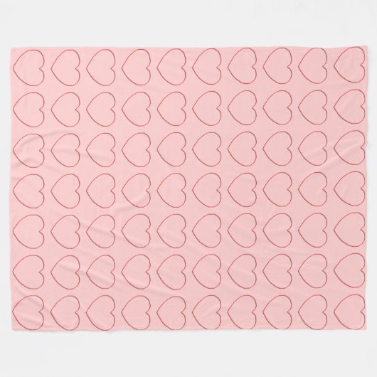 Couverture en polaire - Coeurs de fil multiples (Devant (Horizontal))
