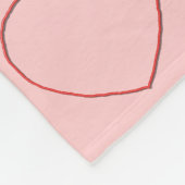 Couverture en polaire - Coeurs de fil multiples (Coin)