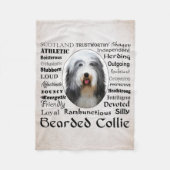 Couverture en polaire Collie (Devant)