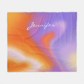 Couverture en polaire colorée Aura moderne (Devant (Horizontal))