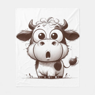 Couverture en polaire "Cosy Cow" - Snuggle Up in S