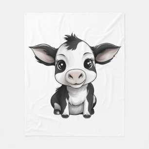 Couverture en polaire "Cosy Cow" - Snuggle Up in S