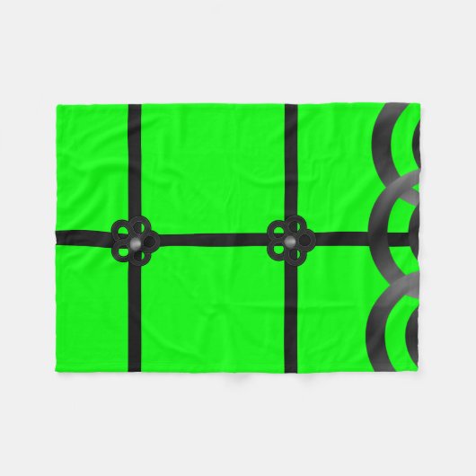 couverture en polaire couleur vert noir (Devant (Horizontal))