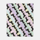 Couverture en polaire Dachshund (Devant)