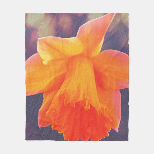 Couverture en polaire Daffodil Rain (Devant)