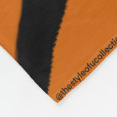 Couverture en polaire danseur orange et noir (Coin)