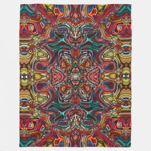 Couverture en polaire d'art abstrait (Devant)