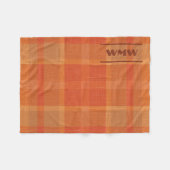 Couverture en polaire d'automne avec monogramme (Devant (Horizontal))