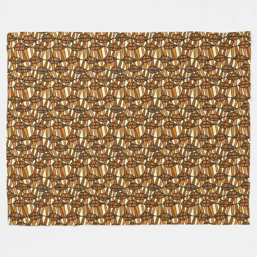 Couverture en polaire d'automne rétro (Devant (Horizontal))