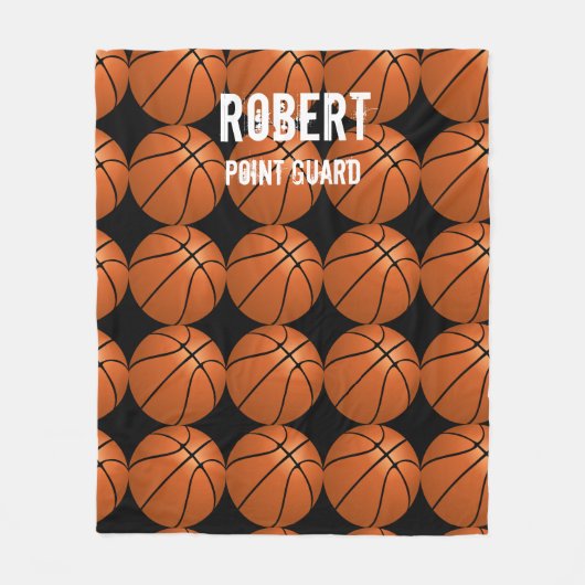 Couverture en polaire de basket-ball pour fans de (Devant)