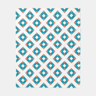 Couverture en polaire de charme géométrique