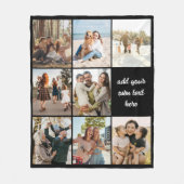 Couverture en polaire de collection de 8 photos pe (Devant)