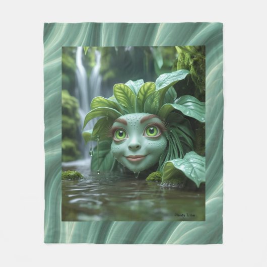 Couverture en polaire de conception tropicale (Devant)