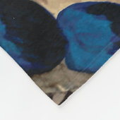 Couverture en polaire de crabe rouge et bleu (Coin)