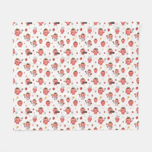 Couverture en polaire de fraise Dream (Devant (Horizontal))