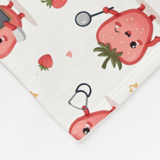 Couverture en polaire de fraise Dream (Coin)