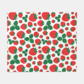 Couverture en polaire de fraises (Devant (Horizontal))