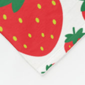 Couverture en polaire de fraises (Coin)