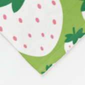 Couverture en polaire de fraises (Coin)