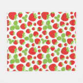 Couverture en polaire de fraises (Devant (Horizontal))