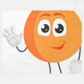 Couverture en polaire de fruits (Devant (Horizontal))