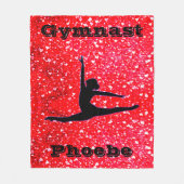 Couverture en polaire de gymnastique pour filles a (Devant)