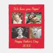 Couverture en polaire de la famille personnalisée (Devant)