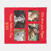 Couverture en polaire de la famille personnalisée (Devant (Horizontal))