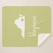 couverture en polaire de l'État de Virginie (Devant (Horizontal))