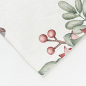 Couverture en polaire de monogramme de Noël (Coin)