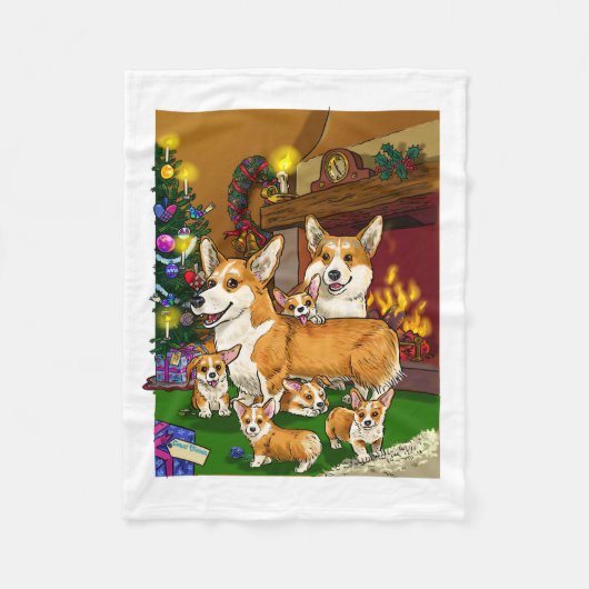 Couverture en polaire de Noël (Devant)