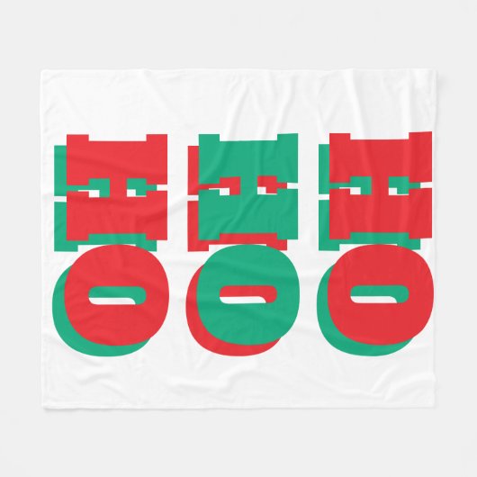 Couverture en polaire de Noël (Devant (Horizontal))