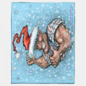 Couverture en polaire de Noël (Devant)