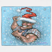 Couverture en polaire de Noël (Devant (Horizontal))