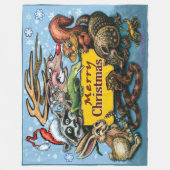 Couverture en polaire de Noël (Devant)