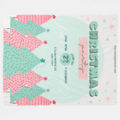 Couverture en polaire de Noël, grande 60" x 80" (Devant (Horizontal))