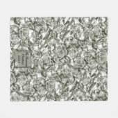 Couverture en polaire de Noël personnalisée (Devant (Horizontal))