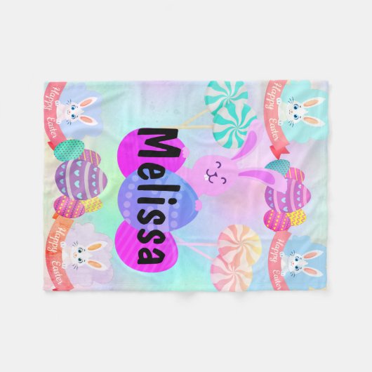 Couverture en polaire de Pâques (Devant (Horizontal))