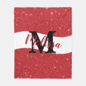 Couverture en polaire de parties scintillant perso (Devant)